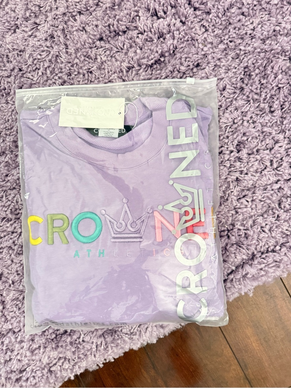 Crowned Athletics Sweathshirt - Purple